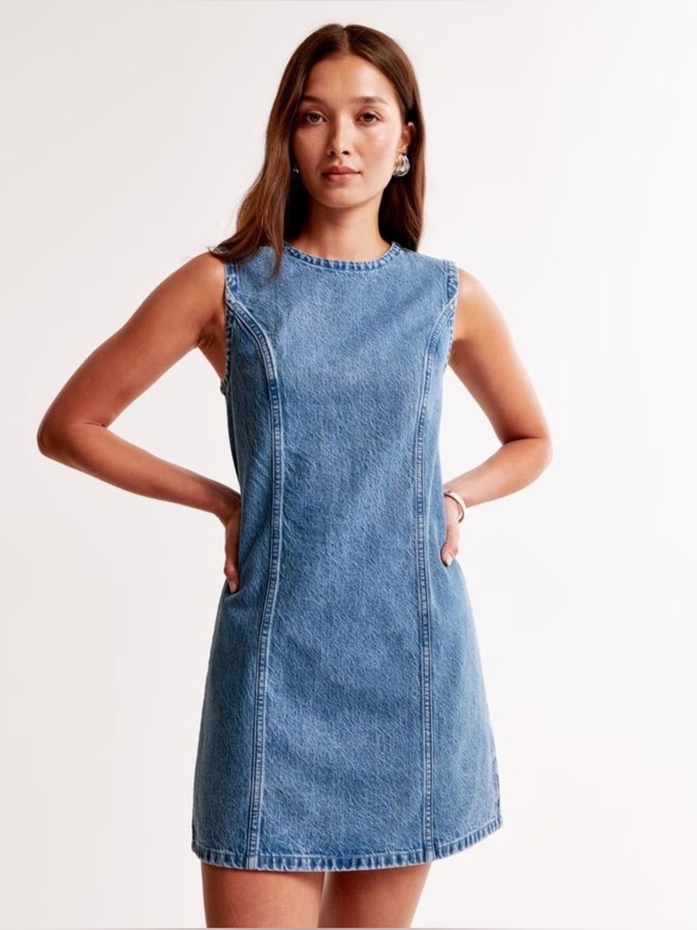 Abercrombie Denim Mini Shift Dress M